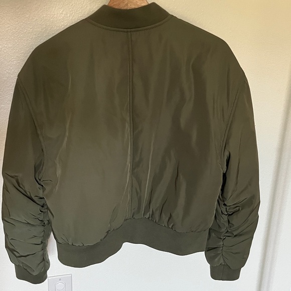 7 For All Mankind Olive Bomber Jacket - women’s - Picture 3 of 10